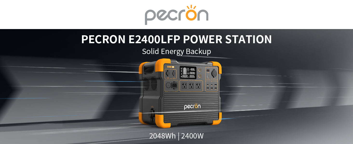PECRON E2400LFP Portable Power Station 2400W 2048Wh