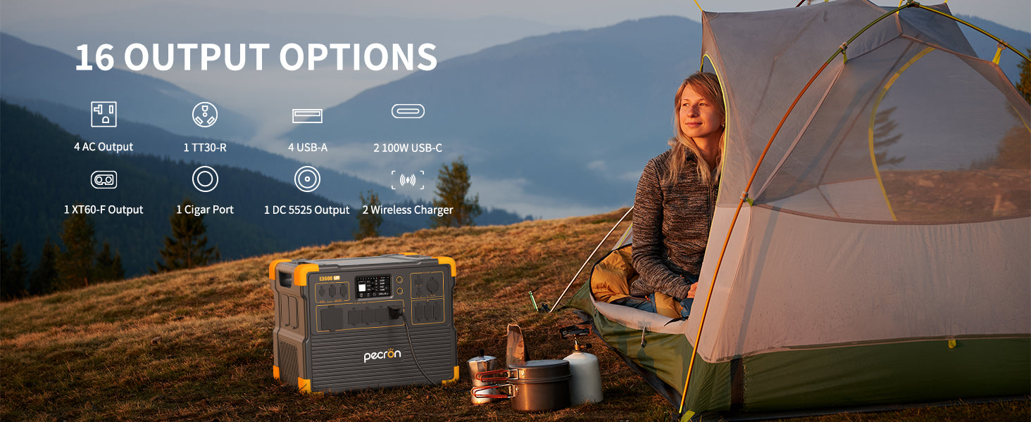 PECRON E3600LFP Portable Power Station 3600W 3072Wh - PRE-ORDER